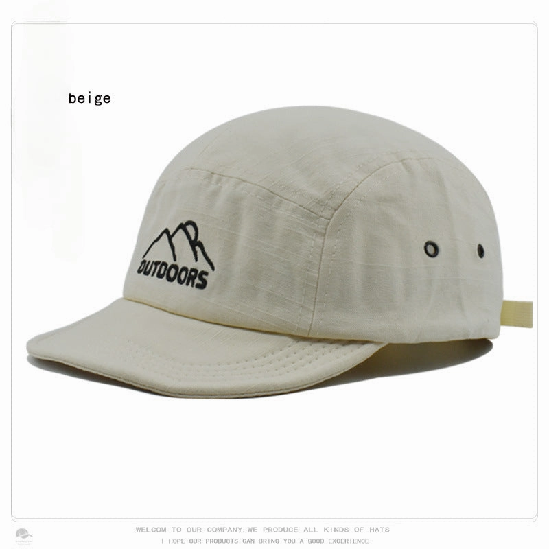 Wholesale Embroidered Baseball Cap Soft Brim Five Student Visor