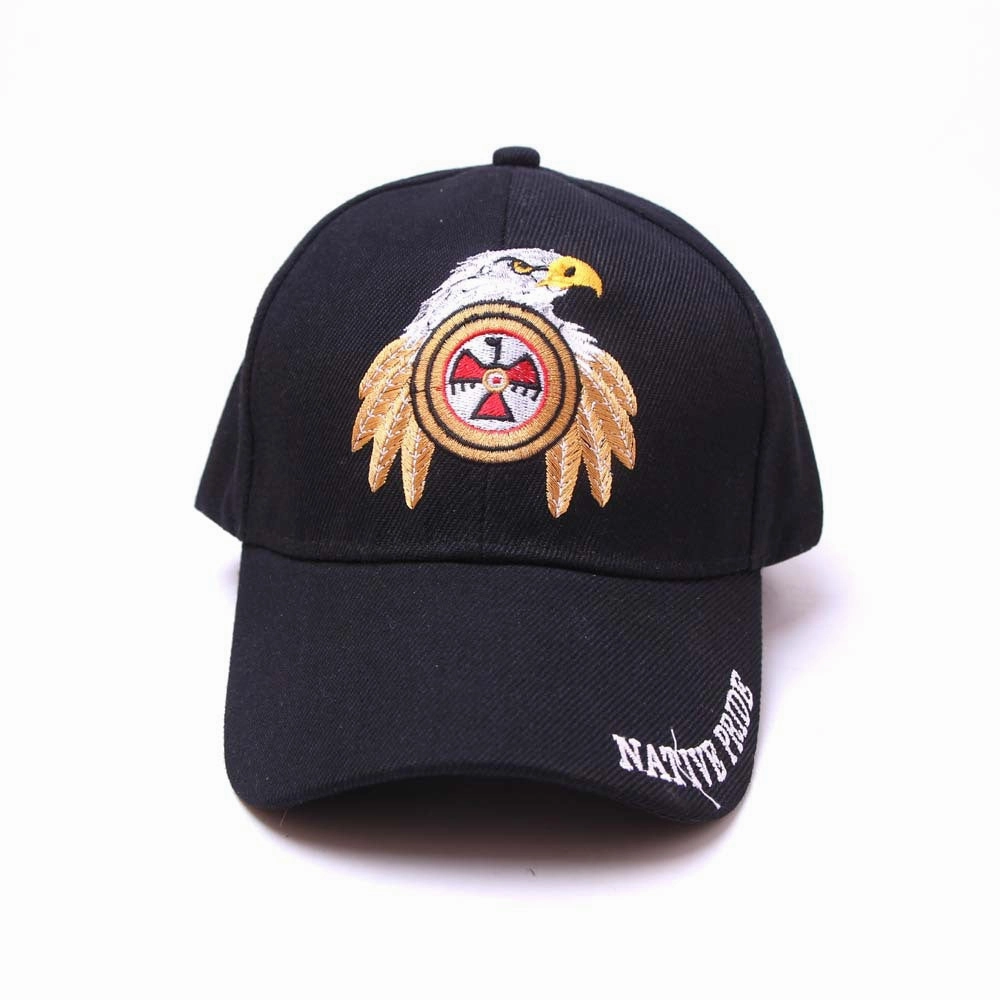 Wholesale Embroidered Eagle American Flag Polyester Baseball Cap