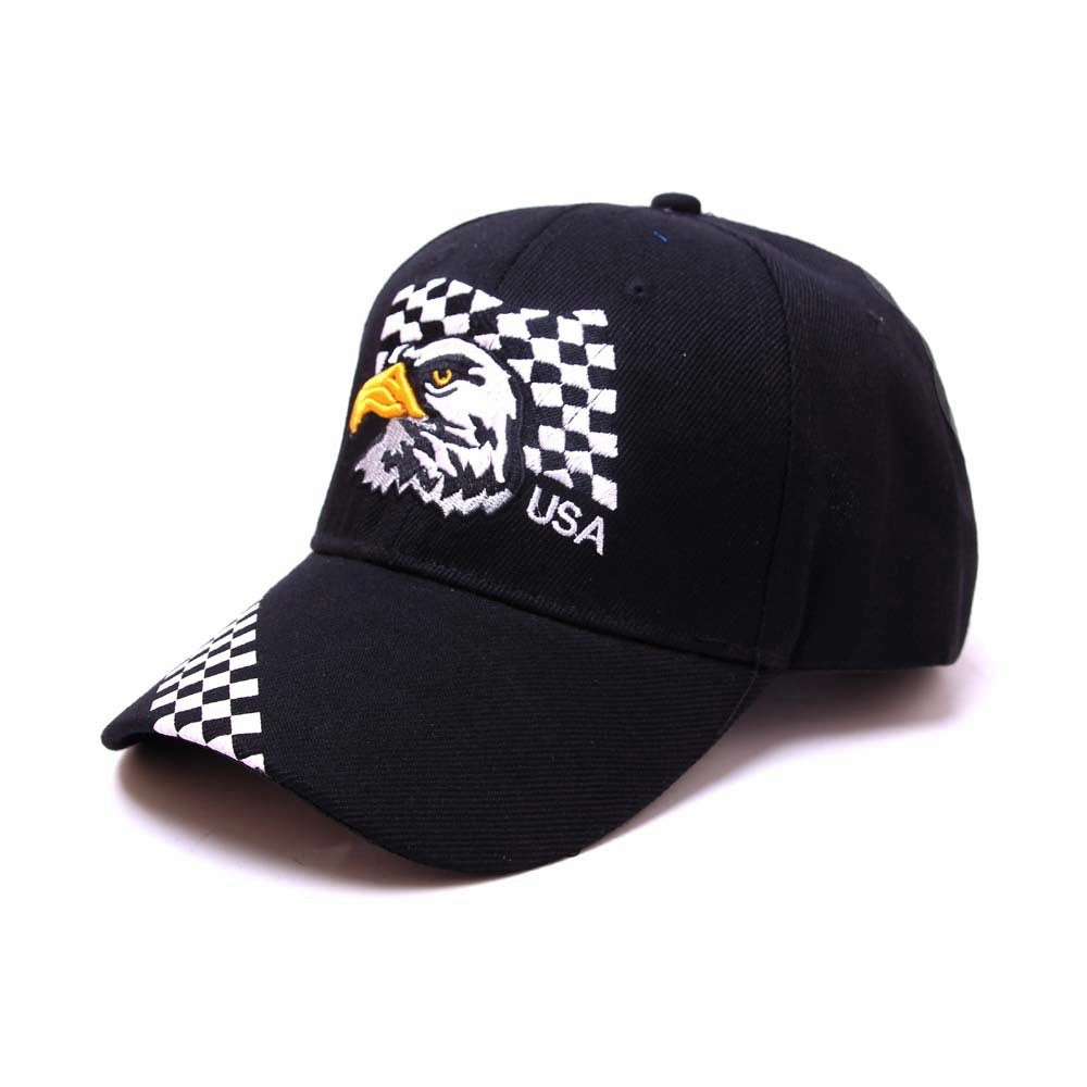 Wholesale Embroidered Eagle American Flag Polyester Baseball Cap