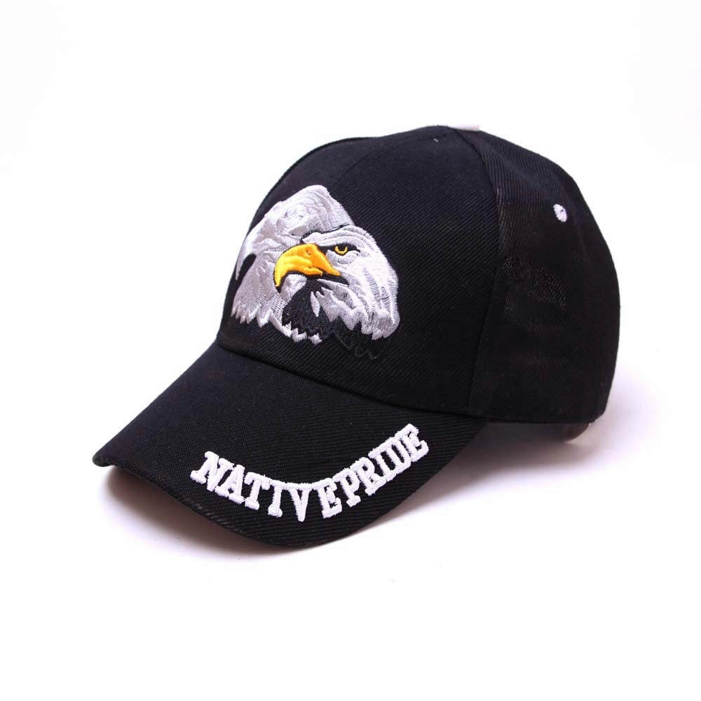 Wholesale Embroidered Eagle American Flag Polyester Baseball Cap