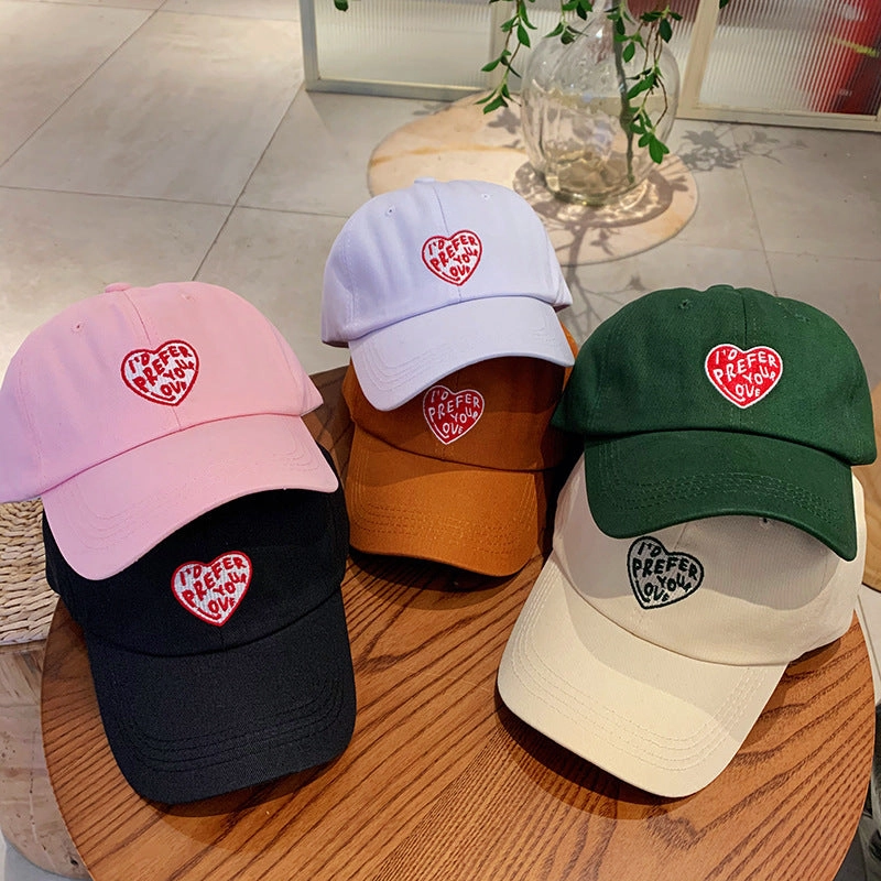 Wholesale Fashionable Versatile Sun Shade Love Pattern Baseball Hat
