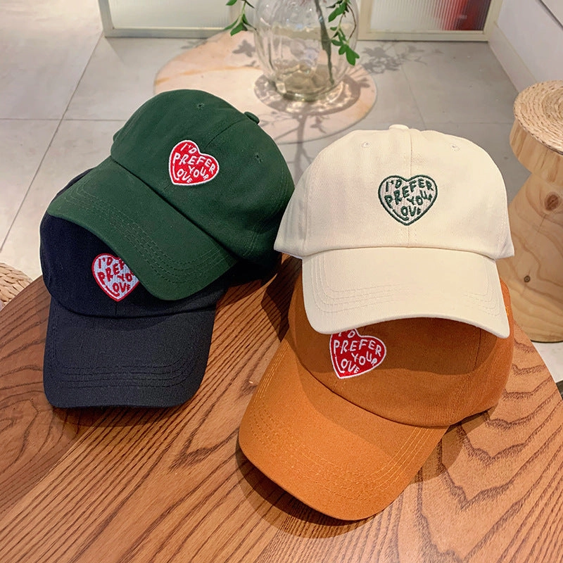 Wholesale Fashionable Versatile Sun Shade Love Pattern Baseball Hat