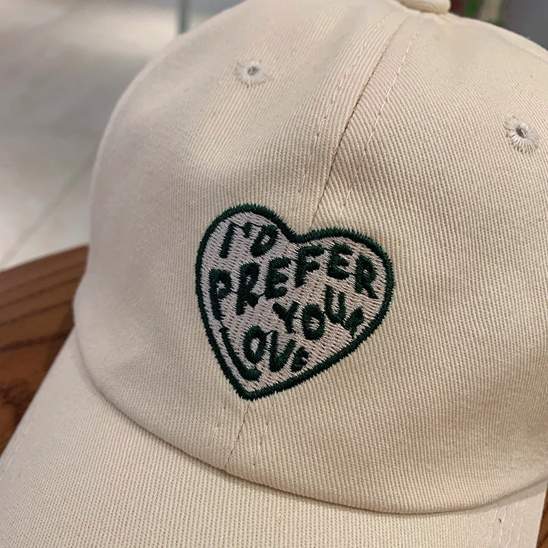 Wholesale Fashionable Versatile Sun Shade Love Pattern Baseball Hat