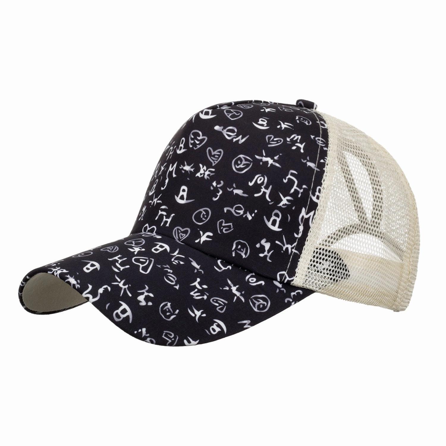Wholesale flower cloth horsetail hole baseball cap