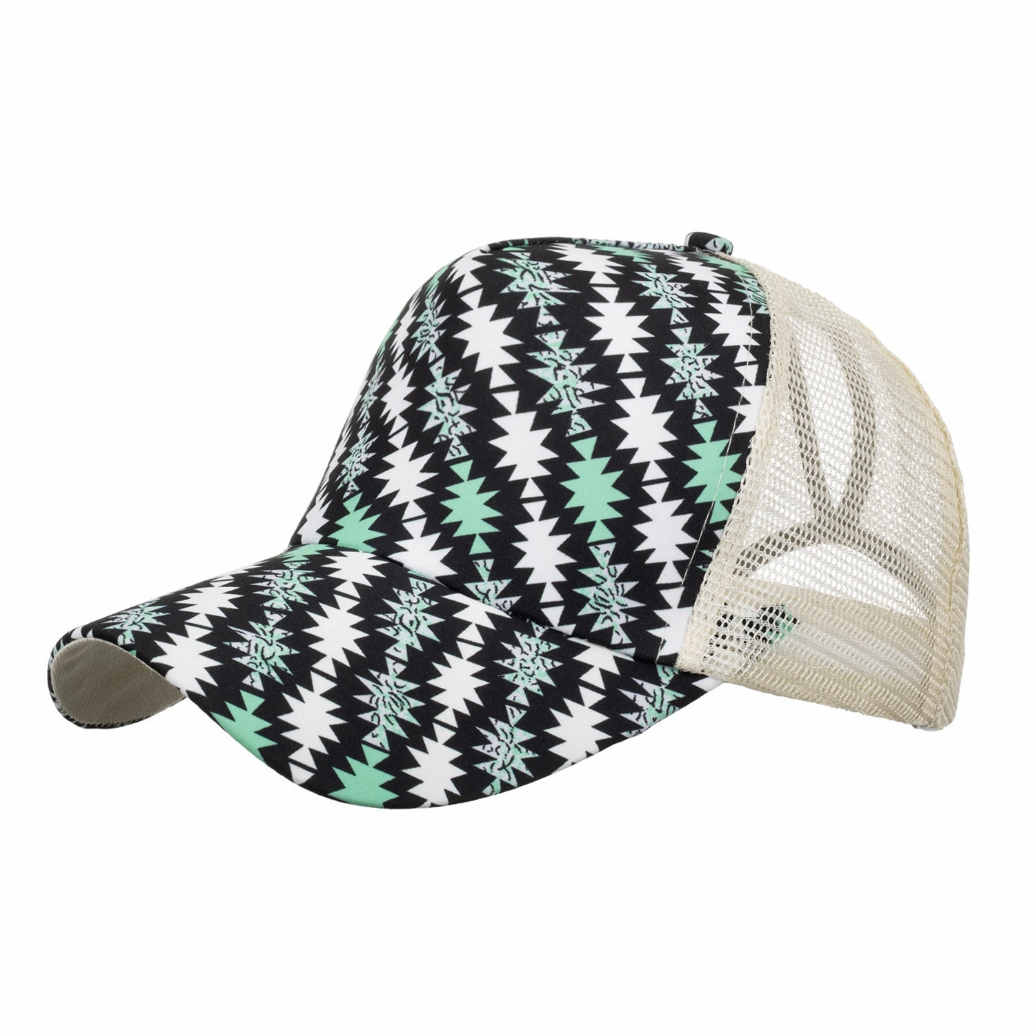 Wholesale flower cloth horsetail hole baseball cap