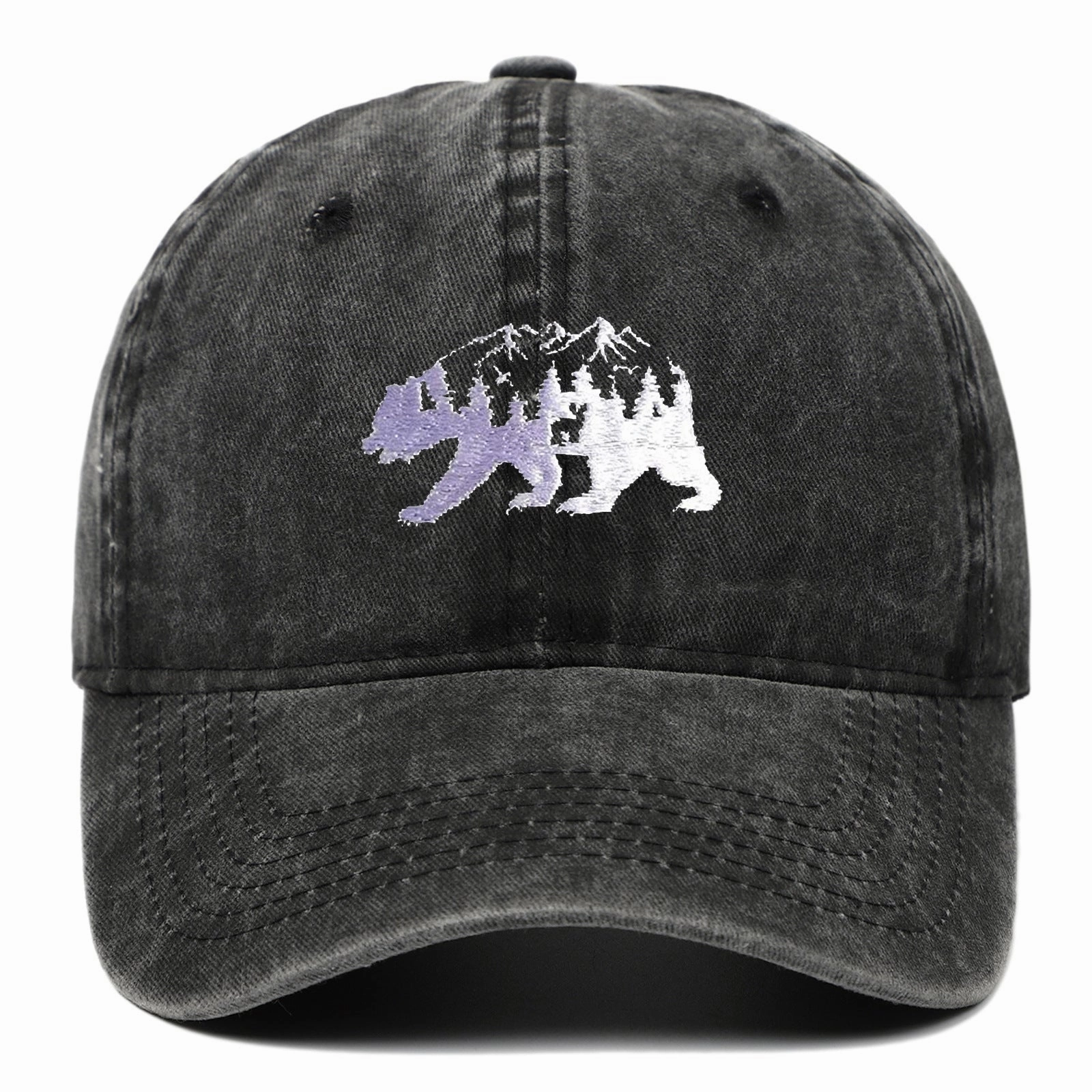 Wholesale Forest Bear Embroidered Baseball Caps