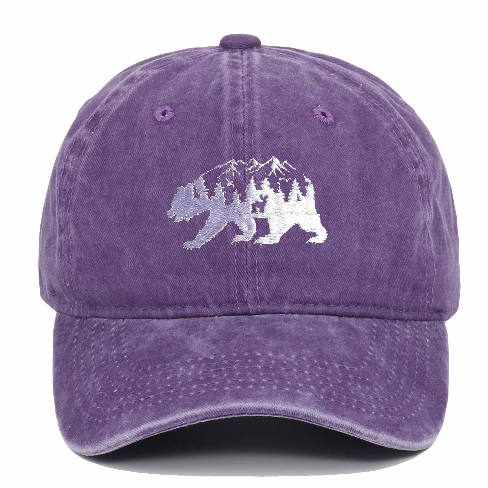 Wholesale Forest Bear Embroidered Baseball Caps