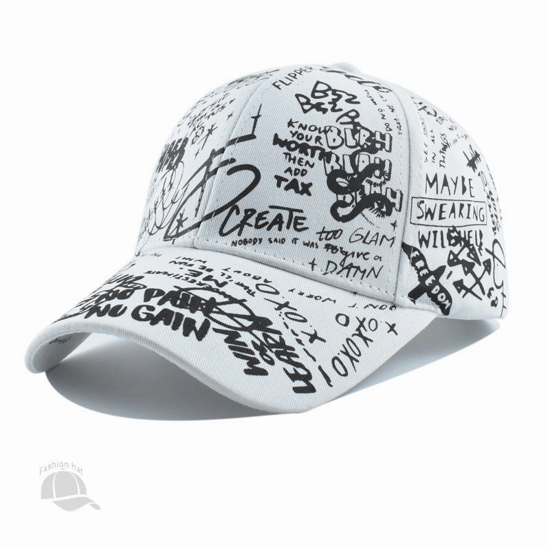 Wholesale Four Seasons Graffiti Printed Baseball Cap Sun Cap