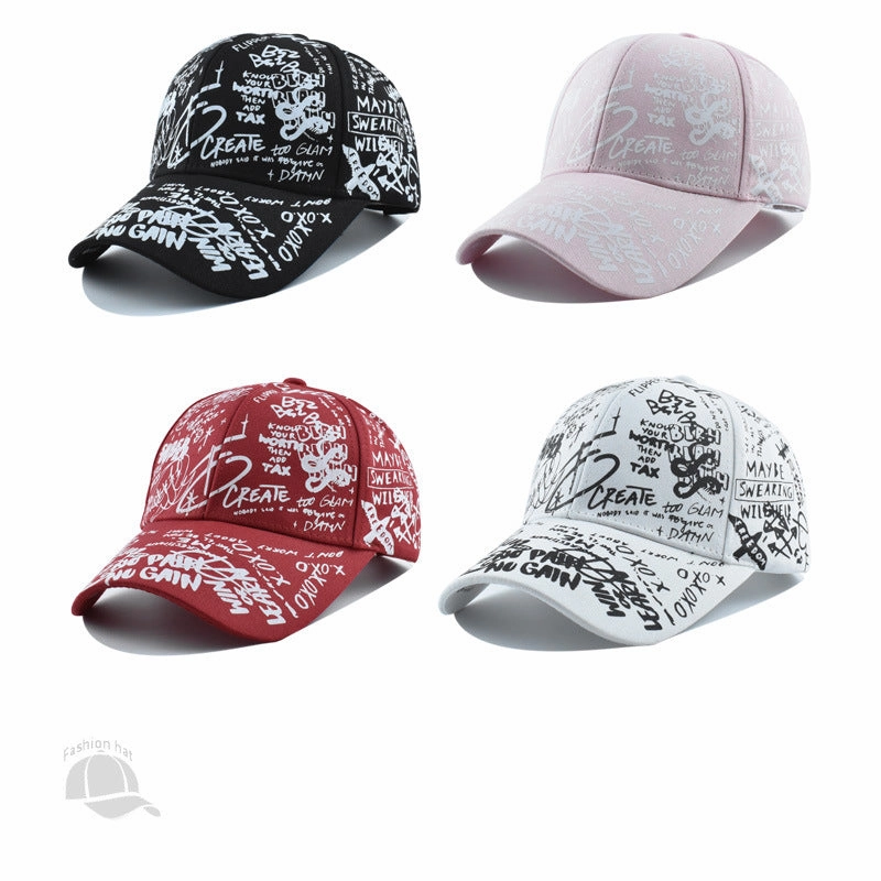 Wholesale Four Seasons Graffiti Printed Baseball Cap Sun Cap