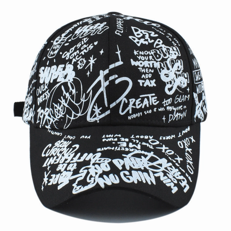 Wholesale Four Seasons Graffiti Printed Baseball Cap Sun Cap