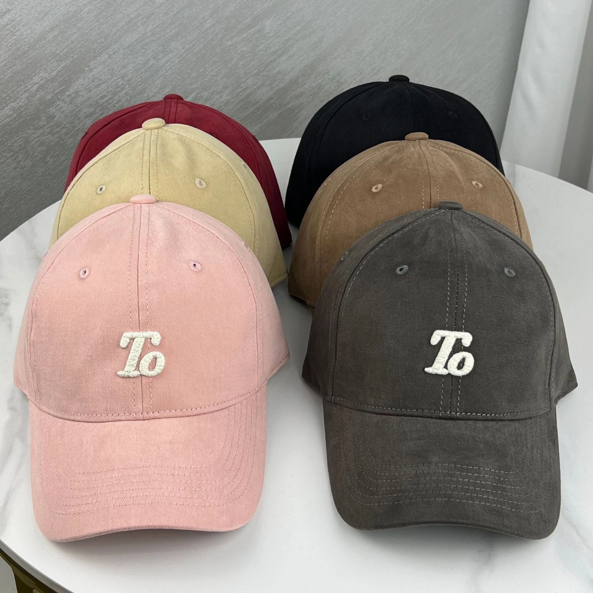 Wholesale Frosted Letter Embroidered Cotton Baseball Caps