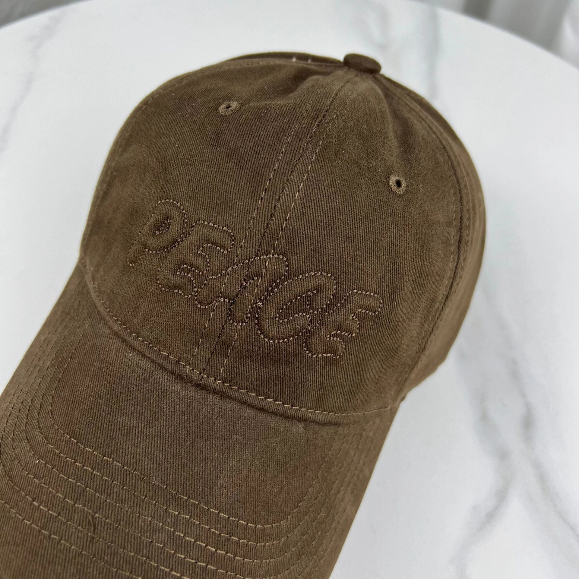 Wholesale Frosted Letter Embroidered Cotton Baseball Caps
