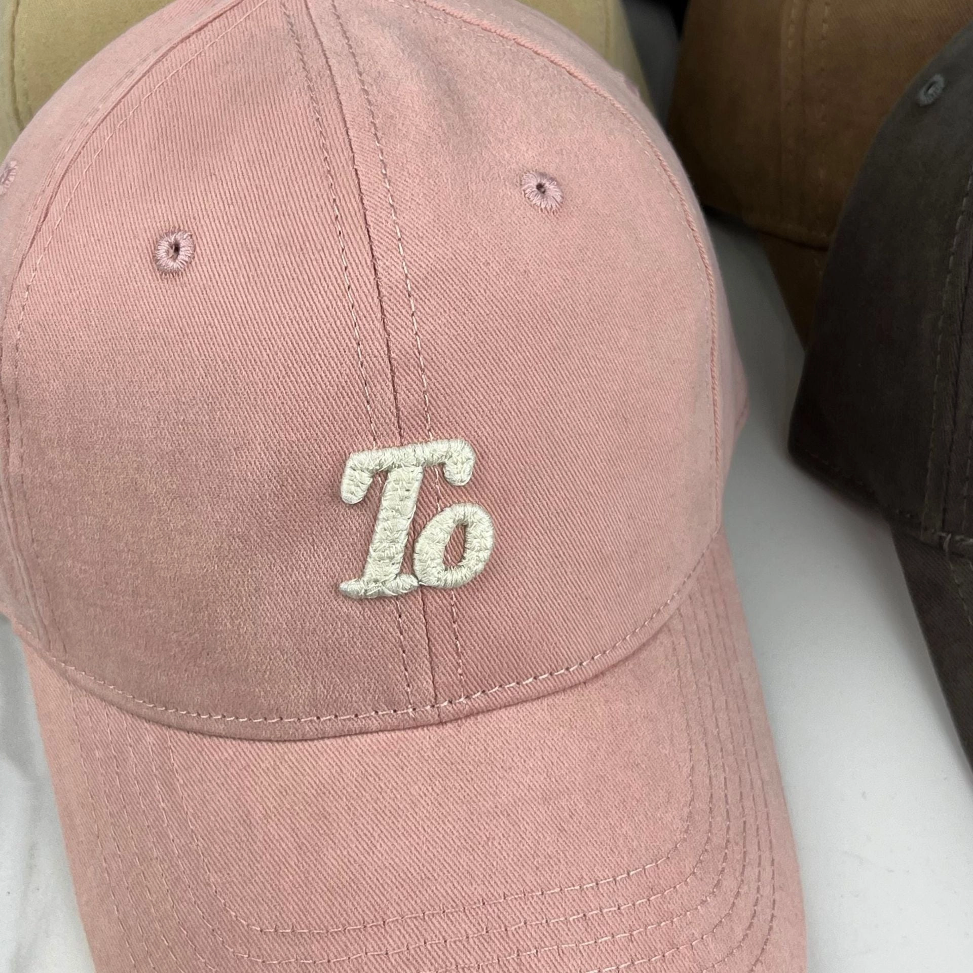 Wholesale Frosted Letter Embroidered Cotton Baseball Caps