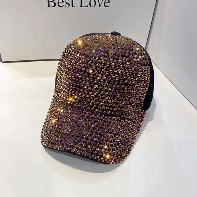 Wholesale Full Diamond Cotton Baseball Caps