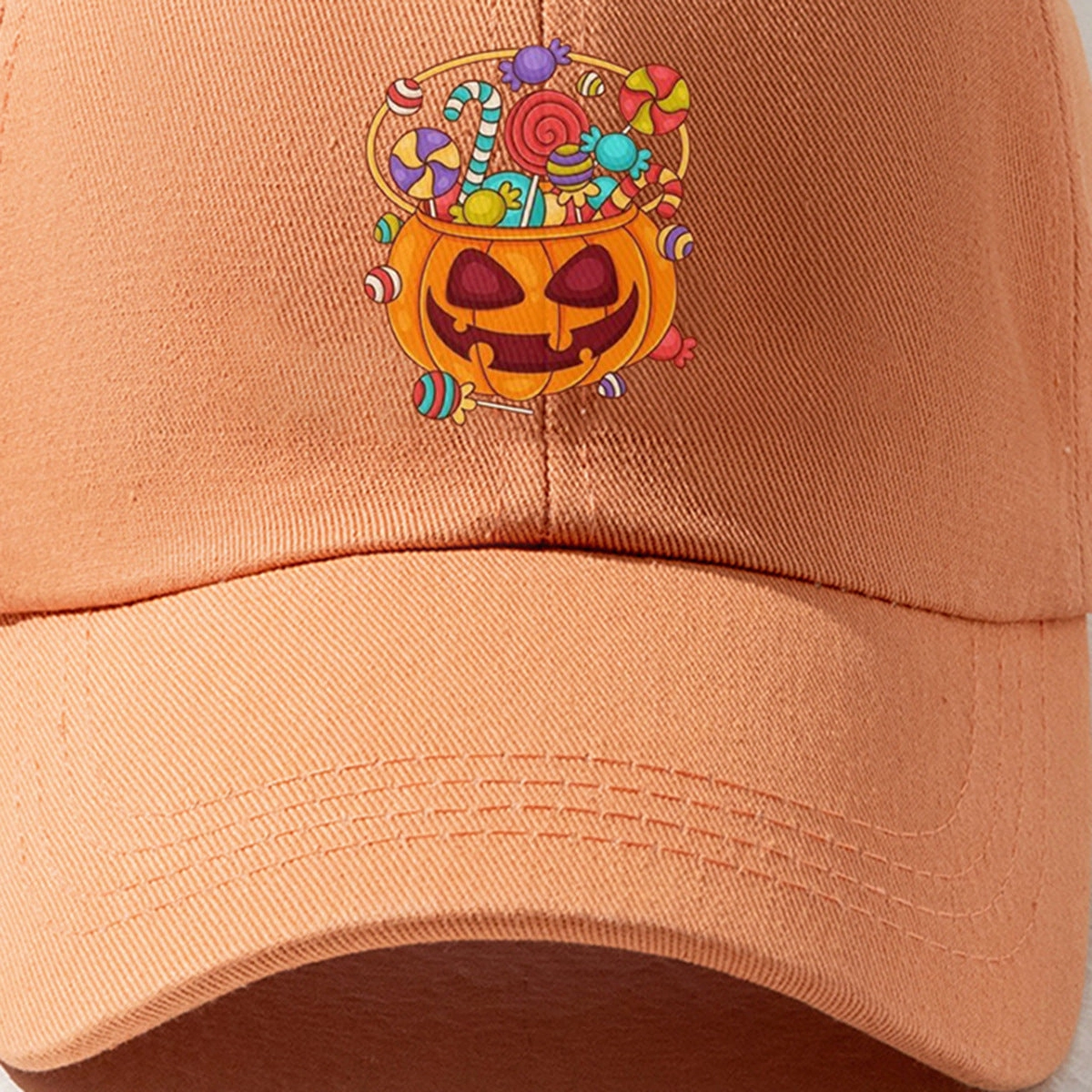Wholesale Halloween Pumpkin Candy Cotton Baseball Cap