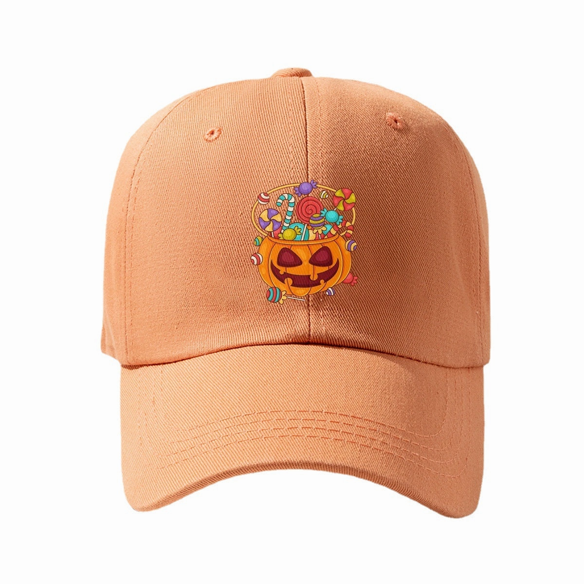 Wholesale Halloween Pumpkin Candy Cotton Baseball Cap