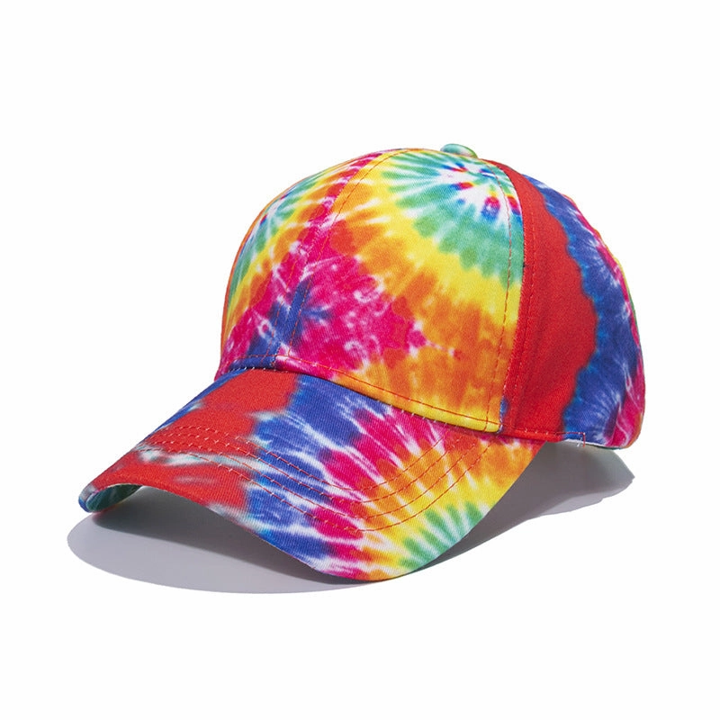 Wholesale Hip Hop Visor Tie Dye Polyester Baseball Cap