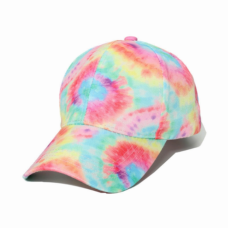 Wholesale Hip Hop Visor Tie Dye Polyester Baseball Cap