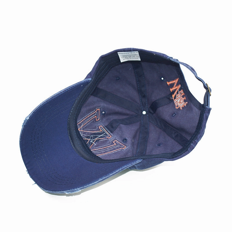 Wholesale Italicized W Letter Embroidered Cotton Baseball Caps