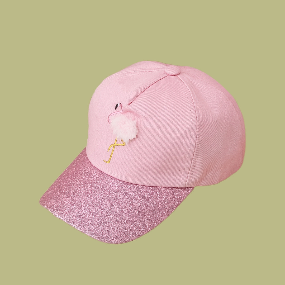 Wholesale Kids Cotton Embroidered Crane Baseball Cap