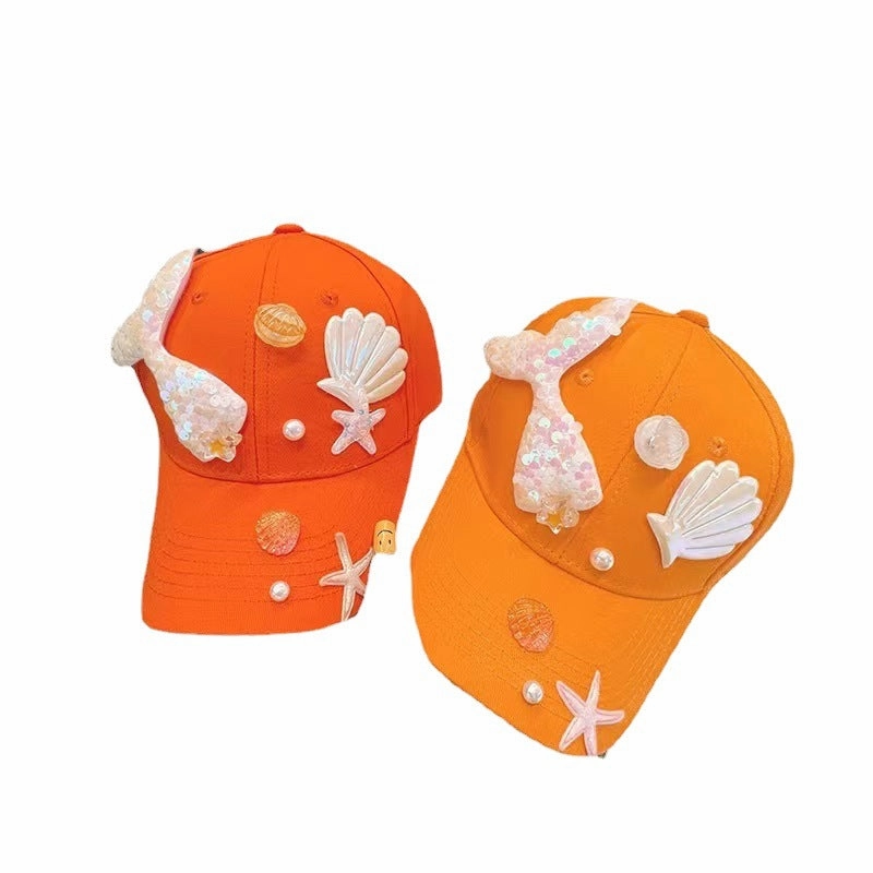Wholesale Kids Cotton Mermaid Tail Baseball Cap