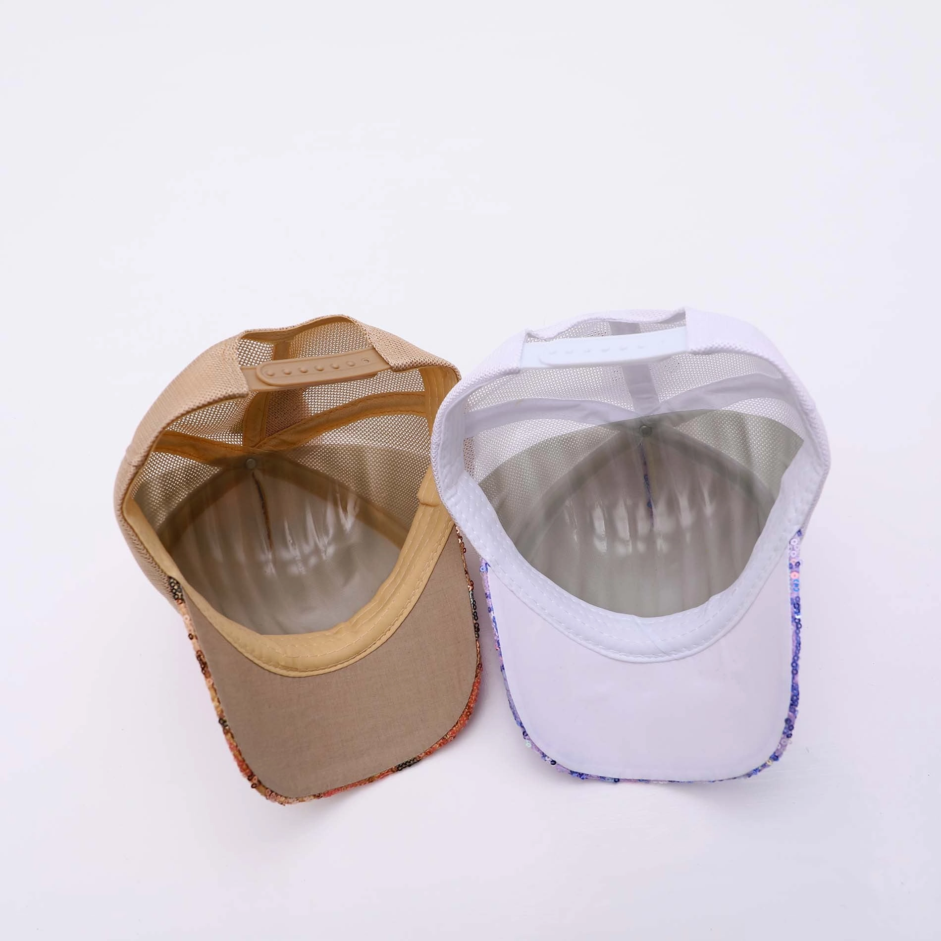Wholesale Kids Sequin Cotton Baseball Mesh Cap
