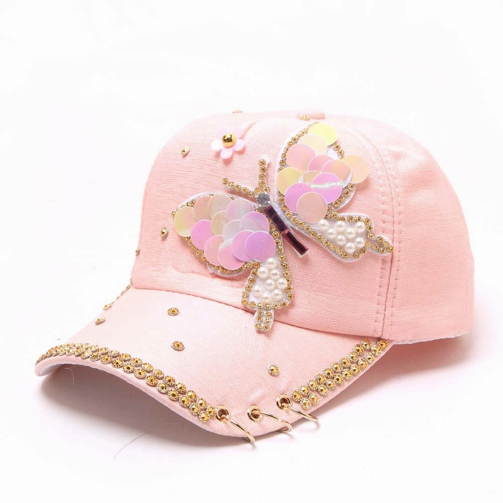 Wholesale Large Butterfly Hoop Brim Baseball Cap