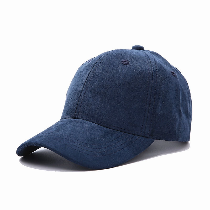 Wholesale Leather Autumn Winter Suede Glossy Baseball Cap