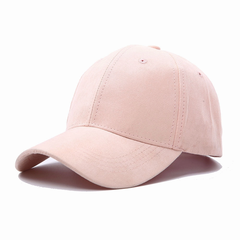 Wholesale Leather Autumn Winter Suede Glossy Baseball Cap