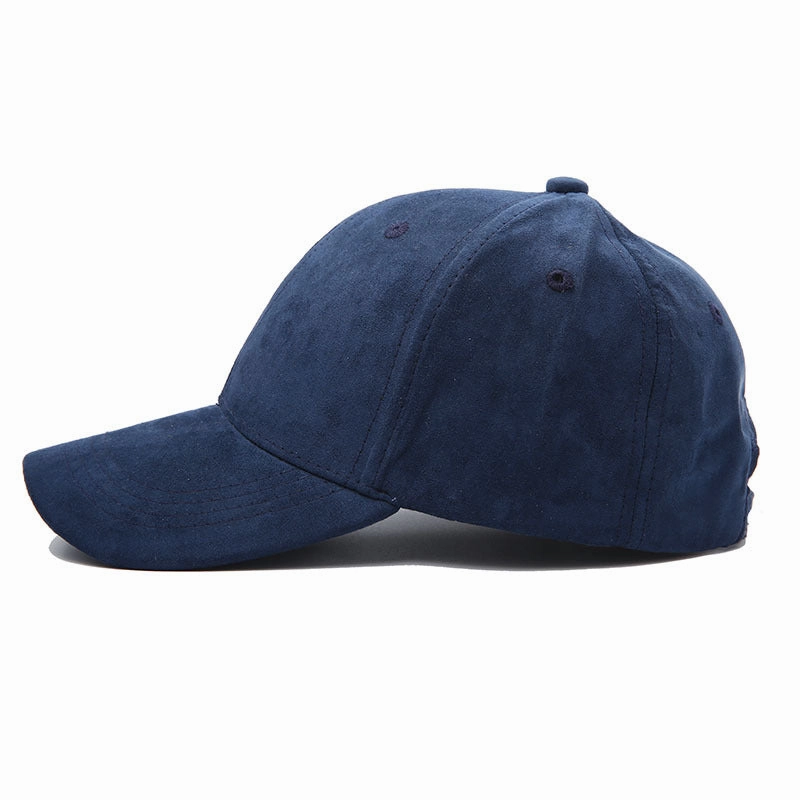 Wholesale Leather Autumn Winter Suede Glossy Baseball Cap
