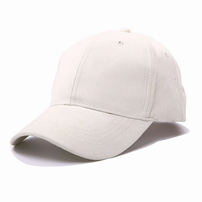 Wholesale Leather Autumn Winter Suede Glossy Baseball Cap