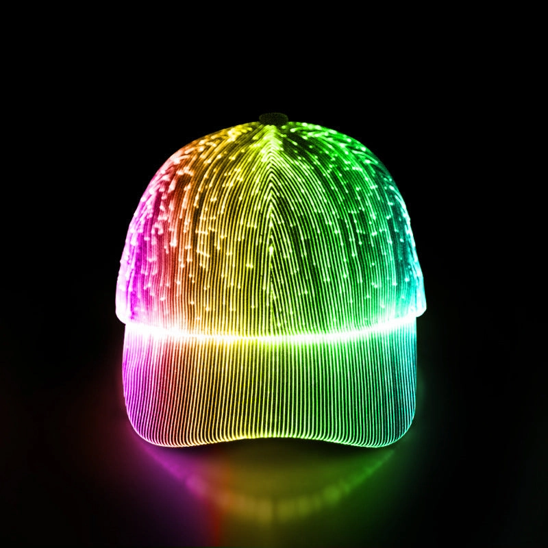 Wholesale LED Fiber Optic Luminous Baseball Caps