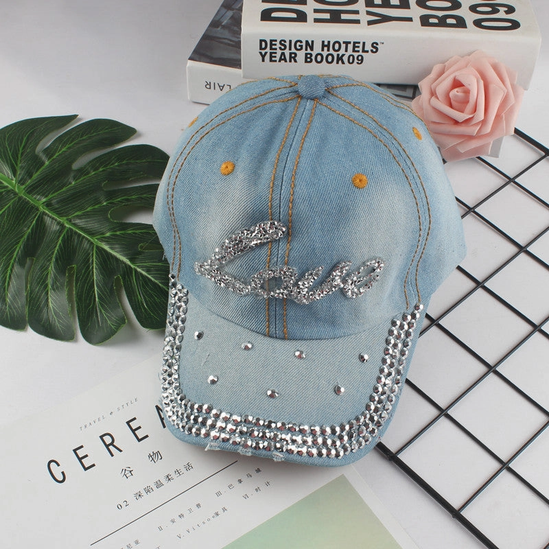 Wholesale Leisure Diamond Inlaid Cotton Baseball Caps