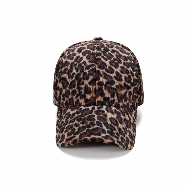 Wholesale Leopard Corduroy Baseball Cap