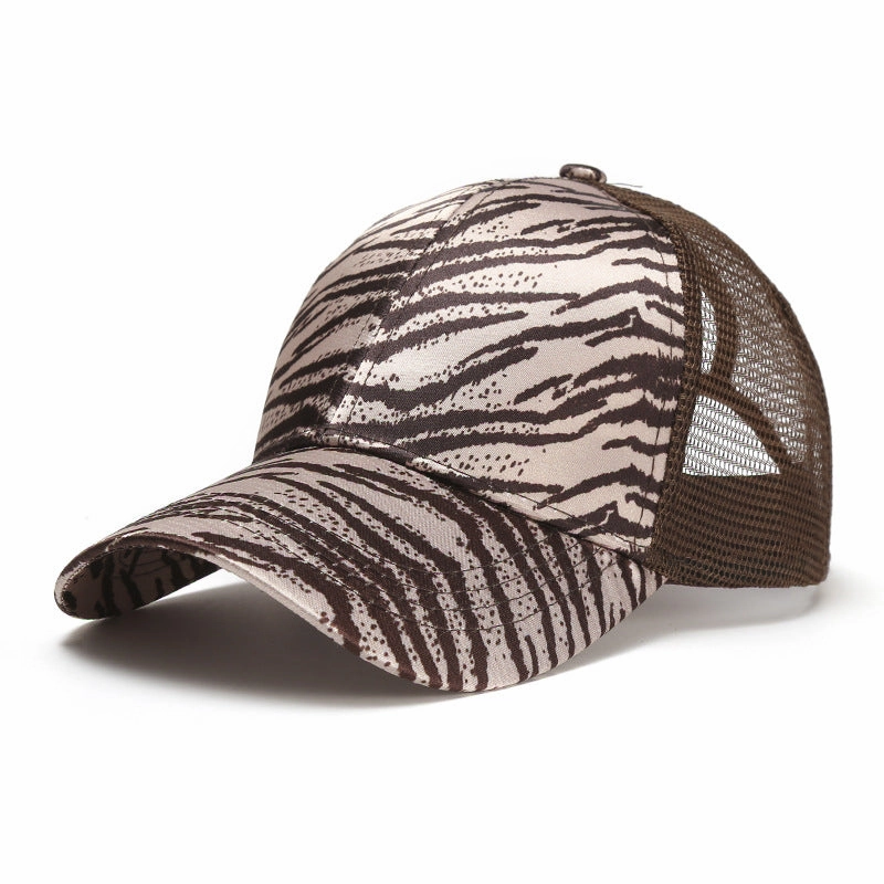 Wholesale Leopard Pattern Acrylic Mesh Hat Baseball Hat