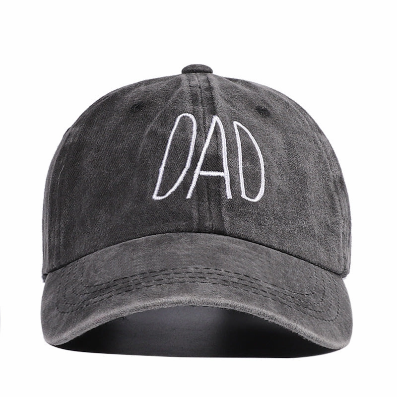 Wholesale Letters DAD MoM Embroidered Washed Distressed Baseball Cap