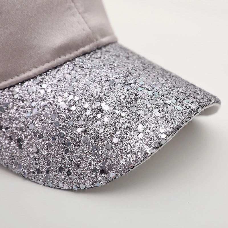 Wholesale Light Board Sequin Silk Cotton Baseball Caps