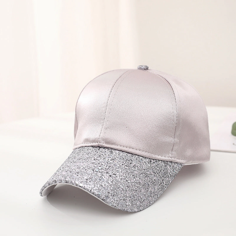 Wholesale Light Board Sequin Silk Cotton Baseball Caps