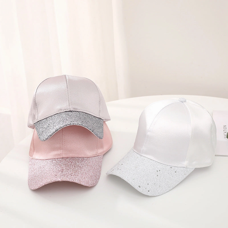 Wholesale Light Board Sequin Silk Cotton Baseball Caps