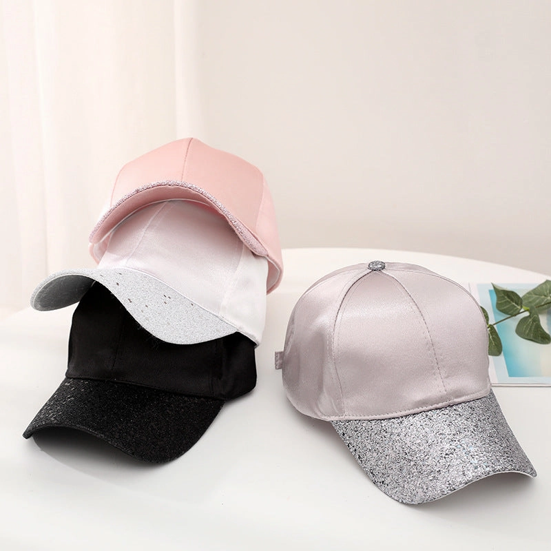 Wholesale Light Board Sequin Silk Cotton Baseball Caps