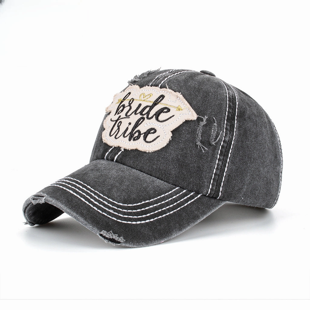 Wholesale Love Arrow Washed Embroidered Baseball Cap