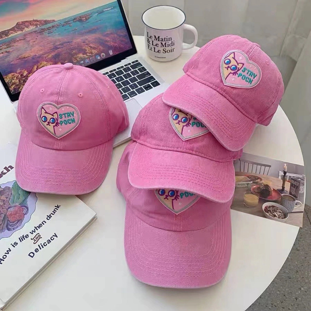 Wholesale Love Cartoon Cat Bear Cotton Baseball Hat