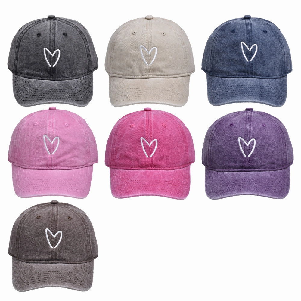 Wholesale Love Embroidered Cotton Baseball Caps