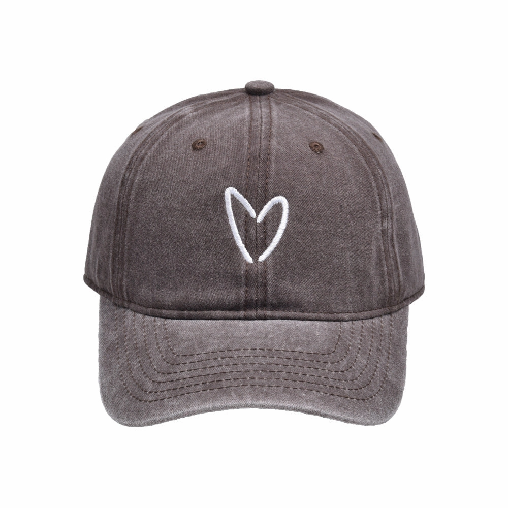 Wholesale Love Embroidered Cotton Baseball Caps