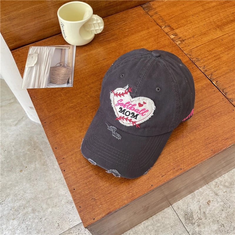Wholesale Love Fleece Perforated Cotton Baseball Hat