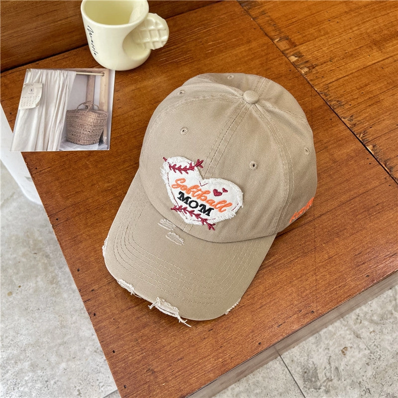 Wholesale Love Fleece Perforated Cotton Baseball Hat