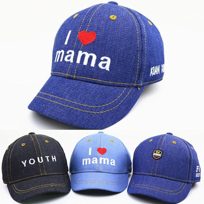 Wholesale Mama Denim Casual Letter Baseball Caps
