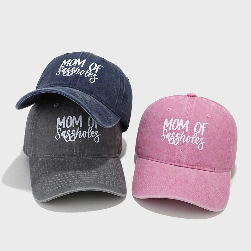Wholesale MOM Heat Transfer Soft Top Baseball Cap