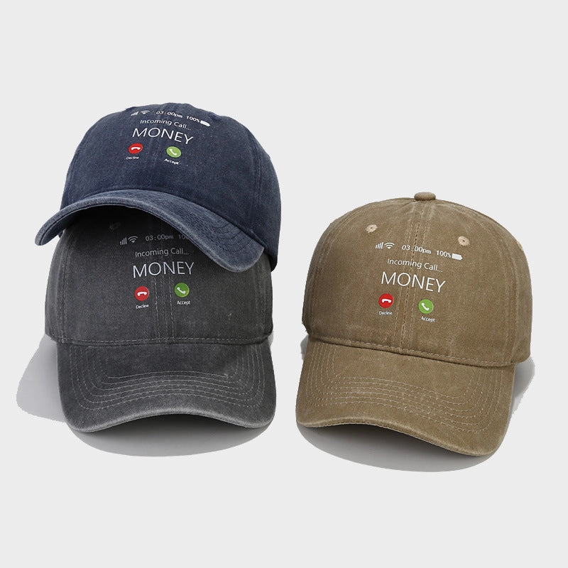 Wholesale MONEY Telephone Cotton Baseball Hat