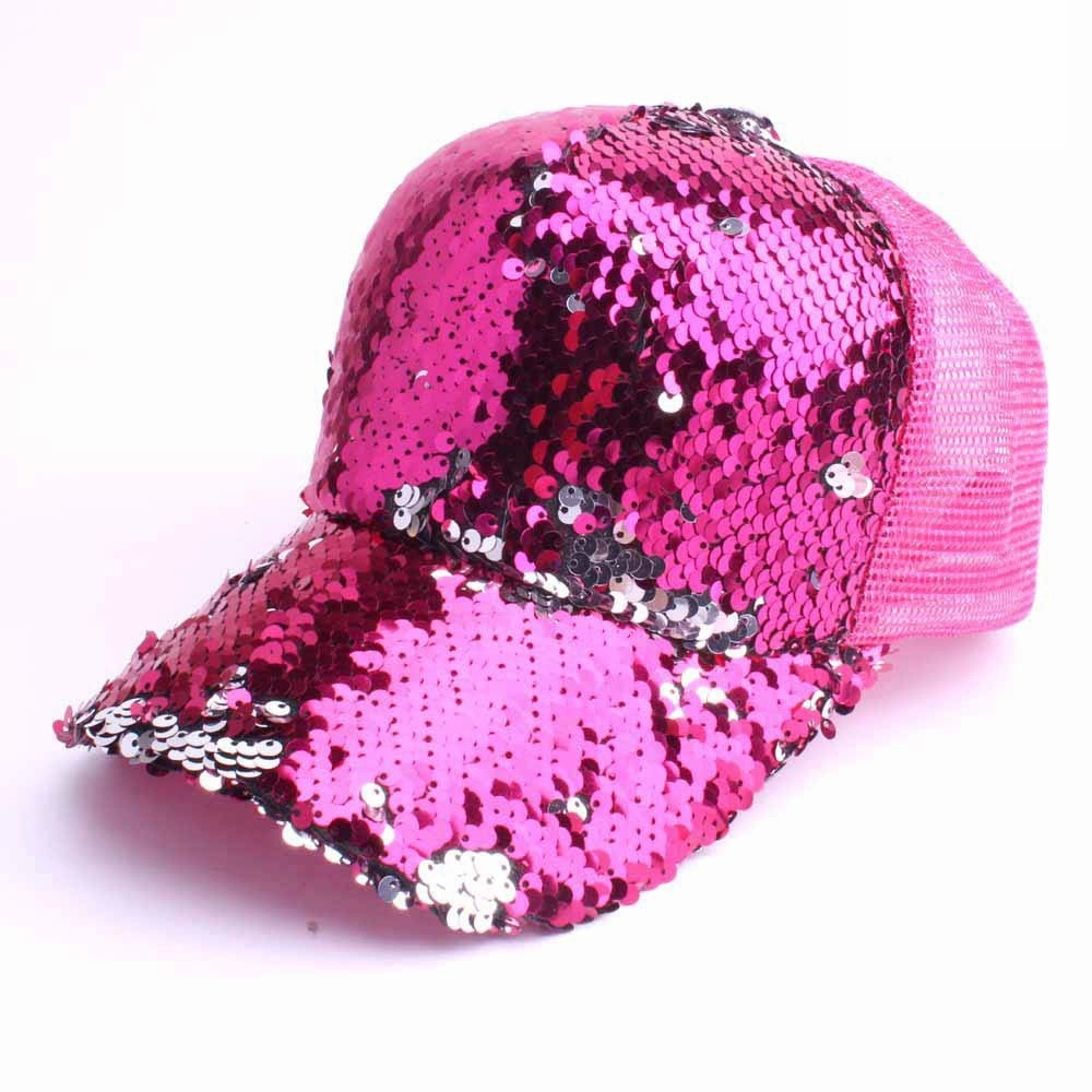 Wholesale Network Sequin Baseball Caps